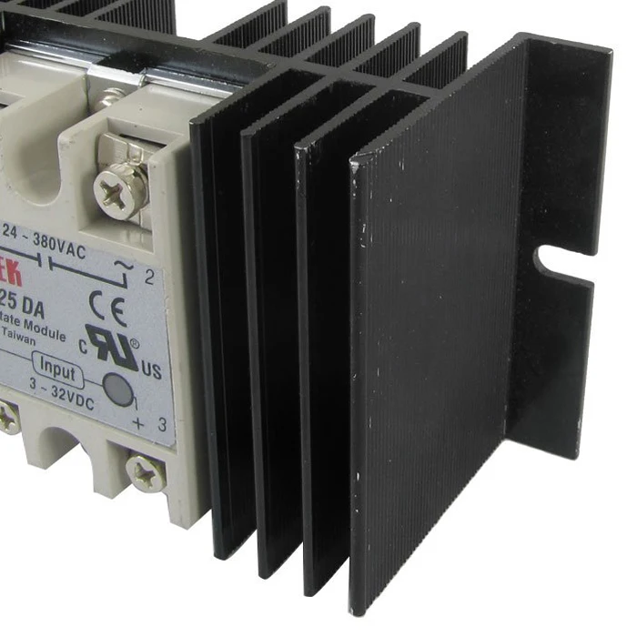 IMC Горячая DC В AC твердотельное реле SSR-25DA 25A 3-32V 24-380V+ алюминиевый радиатор