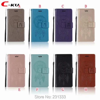 

C-ku OWL Strap Wallet Leather Pouch Case For Samsung Galaxy A6 PLUS 2018 J4 J6 J7 J3 Sony Xperia L2 XA2 Ultra Stand Skin 100pcs