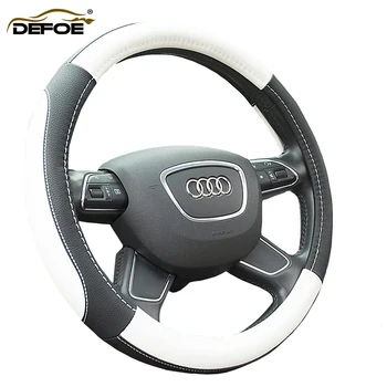 

car steering wheel cover for auto steering cover Seansons Environmental Non-slip breathable car steering wheel cover leather