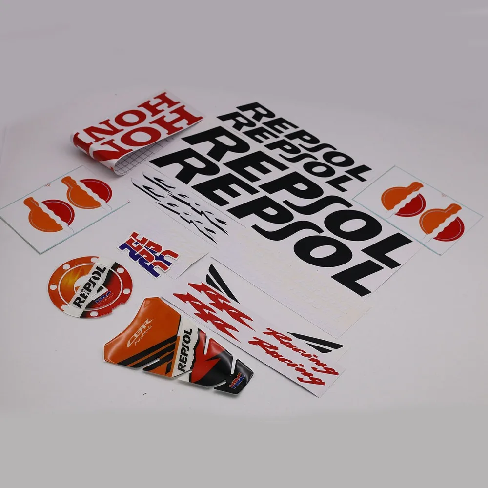 

Free Tank Fuel Cap Pad Gift Motorcycle Fairing Kit Decals For Honda CBR600RR 2003-2012 REPSOL HRC CBR RACING Sticker Accessory