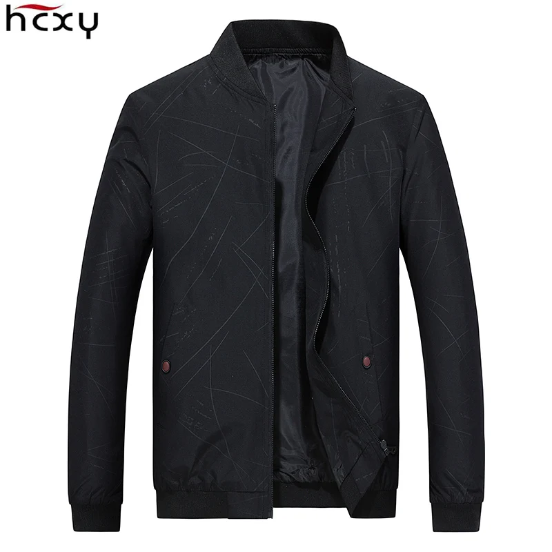 

HCXY 2023 New arrival Spring Autumn Men's Thin Jackets Coats Men Slim fit Casual Jacket Outwear Male Handsome Printing M-4XL
