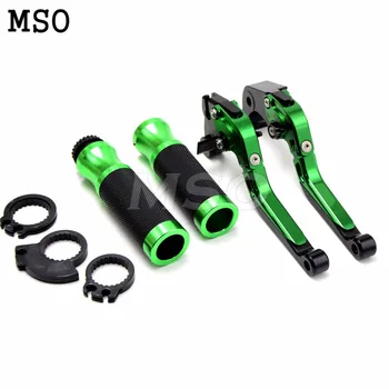 

green Motorcycle Brake Clutch Levers&handlebar CNC For KAWASAKI Ninja ZX9R 2000-2003 ZX10R 2004-2005 ZX12R 00-05 2001 2002