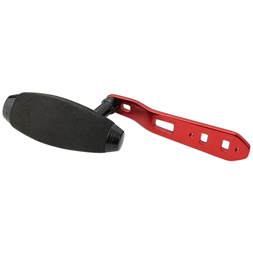 EKFan два отверстия t-образное удилище для рыбалки EVA ручка+ металлическая ручка для baitcasing Рыболовная катушка - Цвет: Black red