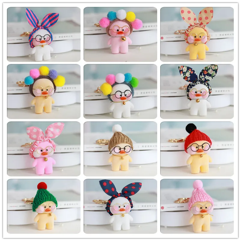 

12pcs/lot Kawaii LaLafanfan Cafe Duck Plush Toy Cartoon Cute Duck Stuffed Doll Soft Animal Dolls Kids Toys Birthday Gift for Chi