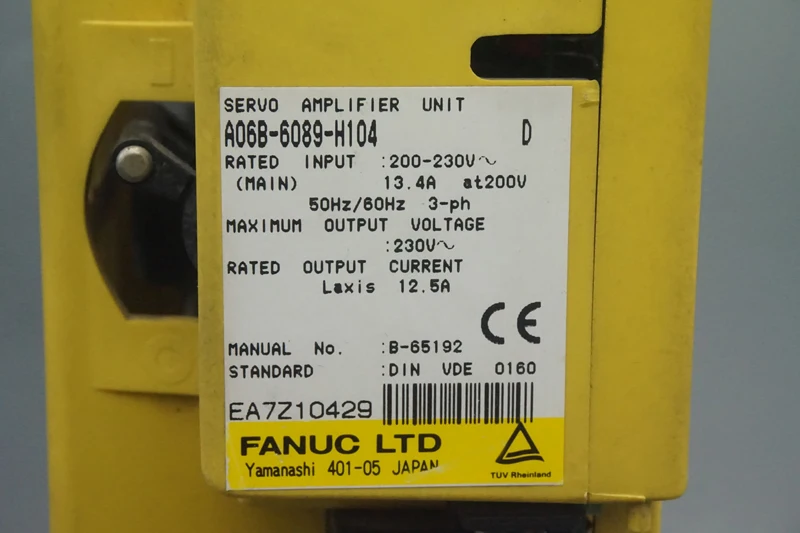 FANUC SERVO DRIVE AMPLIFIER MODULE A06B-6089-H104