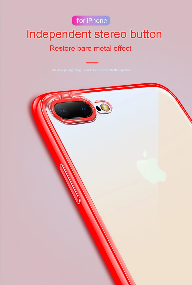 two color transparent case
