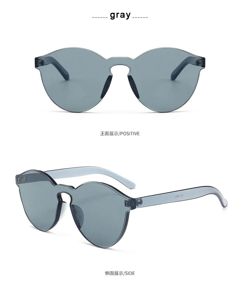 Цельный дизайн, прозрачные женские солнцезащитные очки, прозрачные, прозрачные, цветные, без оправы, солнцезащитные очки для женщин, s, летние, модные, солнцезащитные очки, UV400
