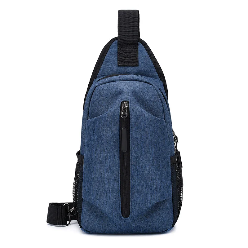 Темно-синий Torebka сумки через плечо для мужчин sacoche homme спортивные bolso pecho hombre Противоугонная нагрудная сумка с карманом для бутылки - Цвет: Темно-синий