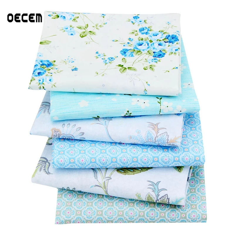 

Floral Design Cotton Quilting Fabric DIY Apparel Sewing Patchwork For DIY Sewing Crafts Pillows 6PCS/lot O2-6-38