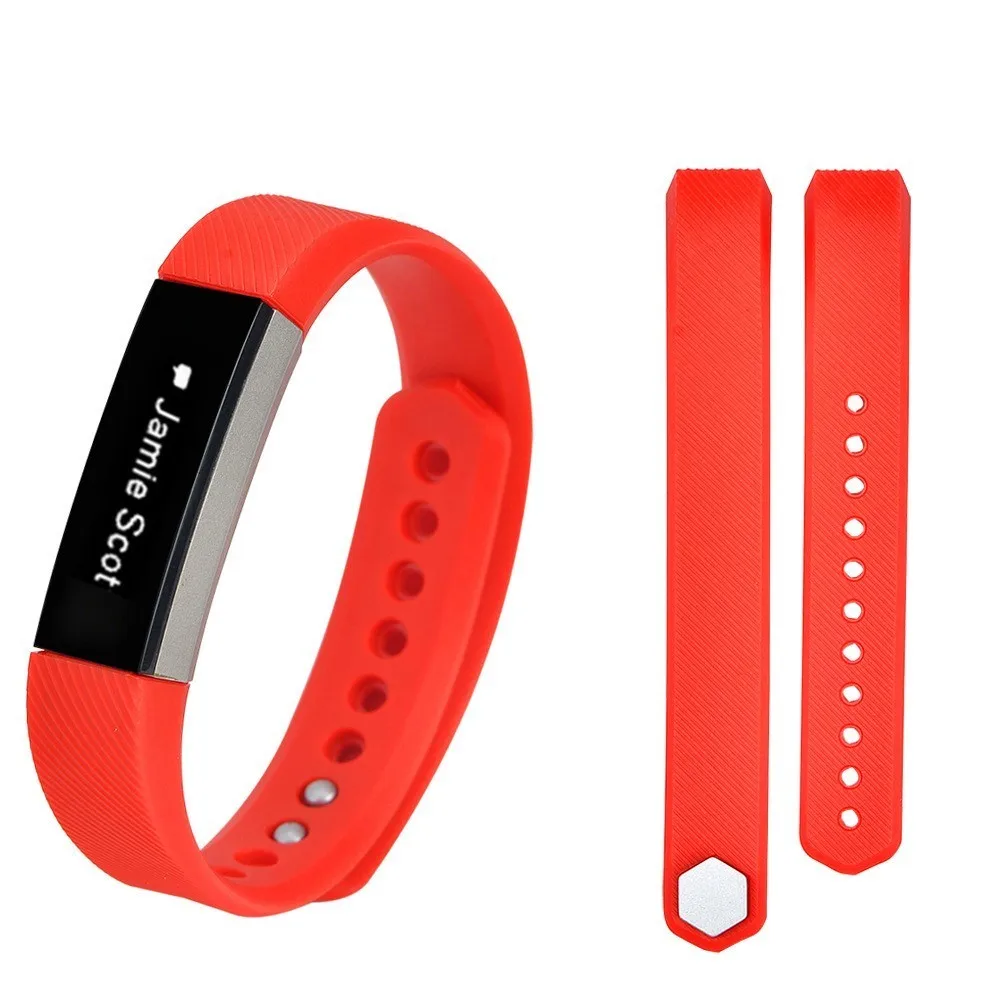 Red Duszake сменный ремешок для Fitbit Браслет Alta мягкий силиконовый браслет водонепроницаемые аксессуары для запястья ремешок для Fitbit Alta hr - Цвет: Red
