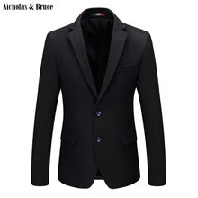 N& B шерстяной Блейзер, Одноцветный хлопковый Мужской приталенный пиджак, пиджак, мужские пиджаки для свадеб, официальные пиджаки SR10