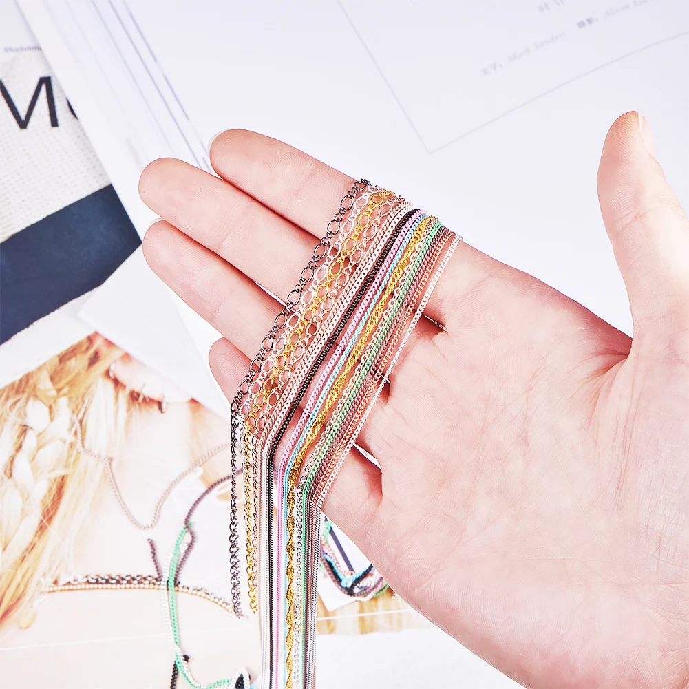 1 упаковка 6 шт металлическая цепочка для дизайна ногтей украшения Шпильки цепь 3D аксессуары для ногтей