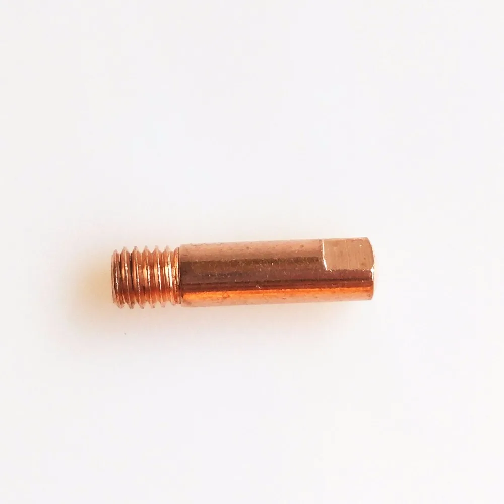15AK contact tip 20pcs MIG torch gun consumables 0.6mm 0.8mm 0.9mm 1.0mm 1.2mm available M6x25mm for the MIG welding