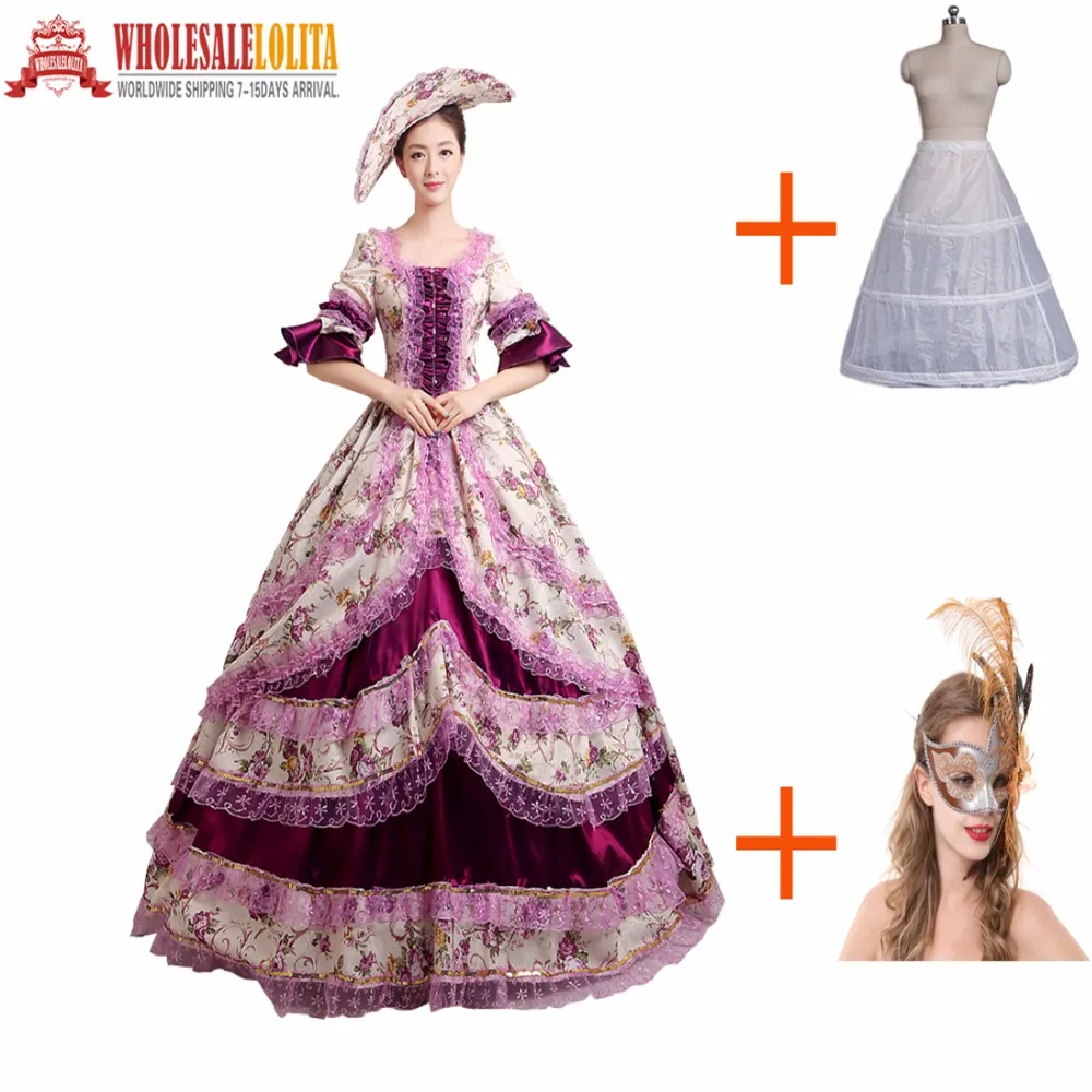 

New 18th Century Period Gothic Victorian Dress Gown Historical Stage Costume Ball Gown Halloween/Christmas Party Dress