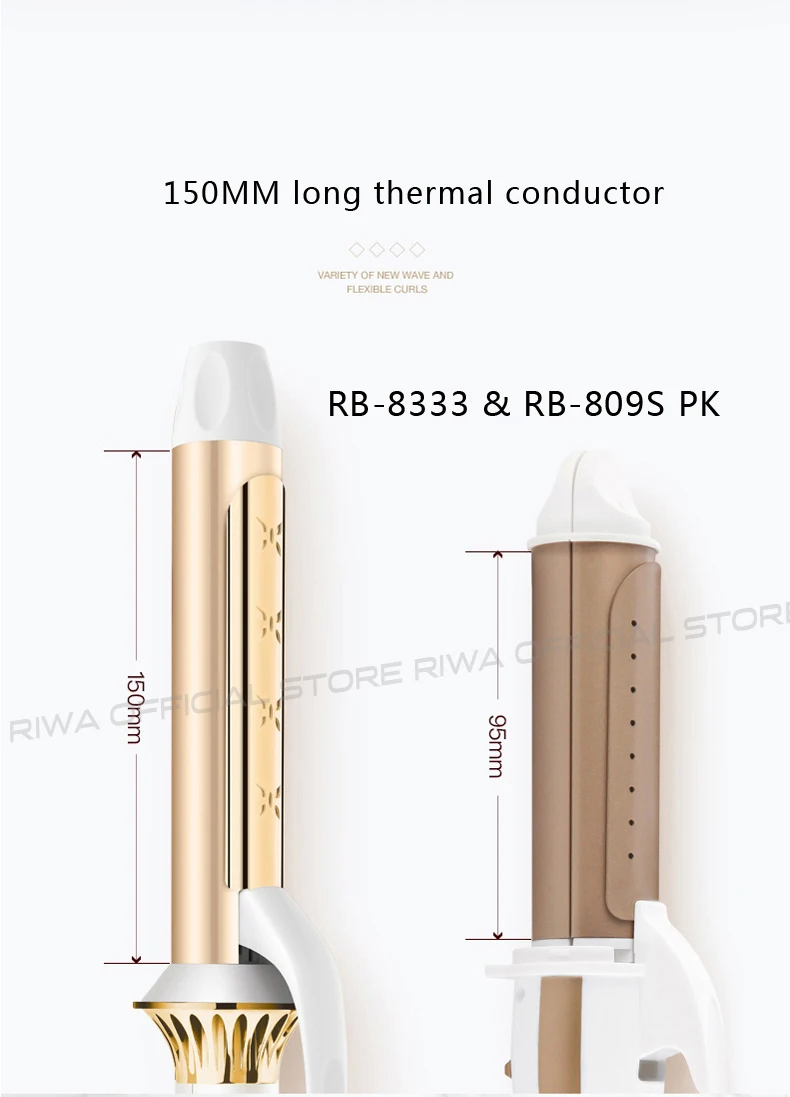 RIWA влажный сухой электрический щипцы для завивки волос контроль температуры бигуди щипцы для завивки волос ролик плойка Вэйвер инструмент