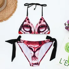 MUQGEW летние купальники женские с цветочным принтом Surf костюм склонны купальный костюм из двух частей пляжная#0122