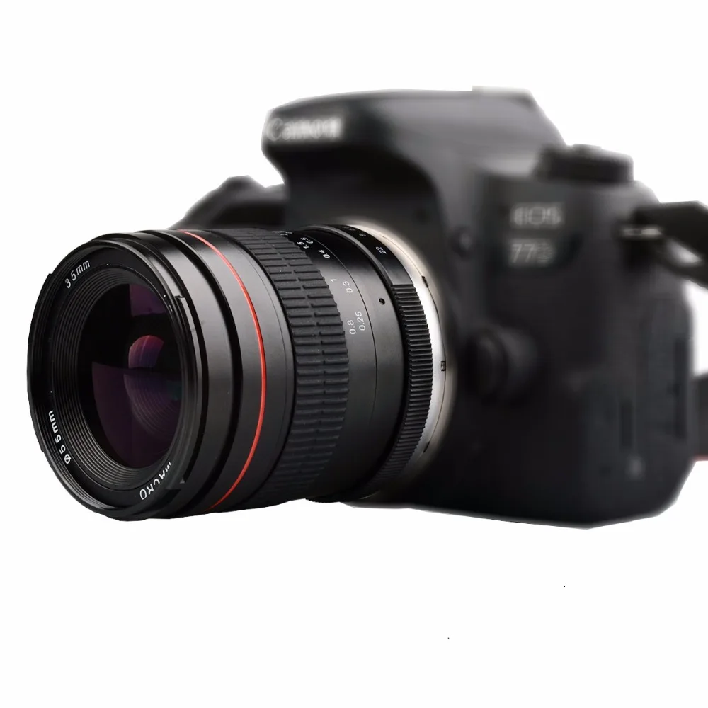 Lightdow 35 мм F2.0 объектив с фиксированным фокусом с большой апертурой для Canon 600D 650D 750D 5D 5D2 6D Nikon D850 D730 D7100