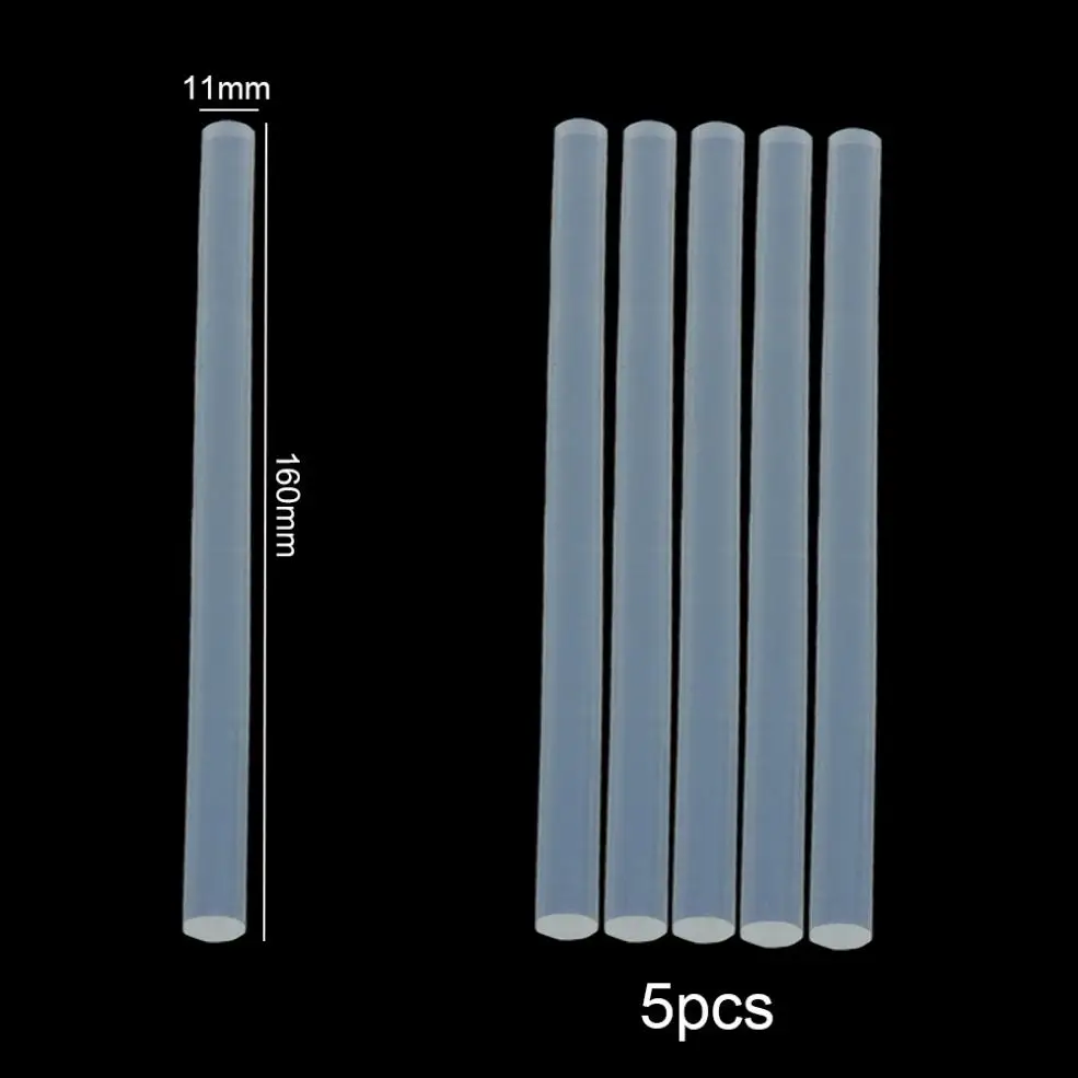 5 шт./лот 11 мм x 160 мм прозрачный термоплавкий пистолет клеевые палочки пистолет клей DIY Инструменты для горячего расплава клеевой пистолет ремонт сплава аксессуары
