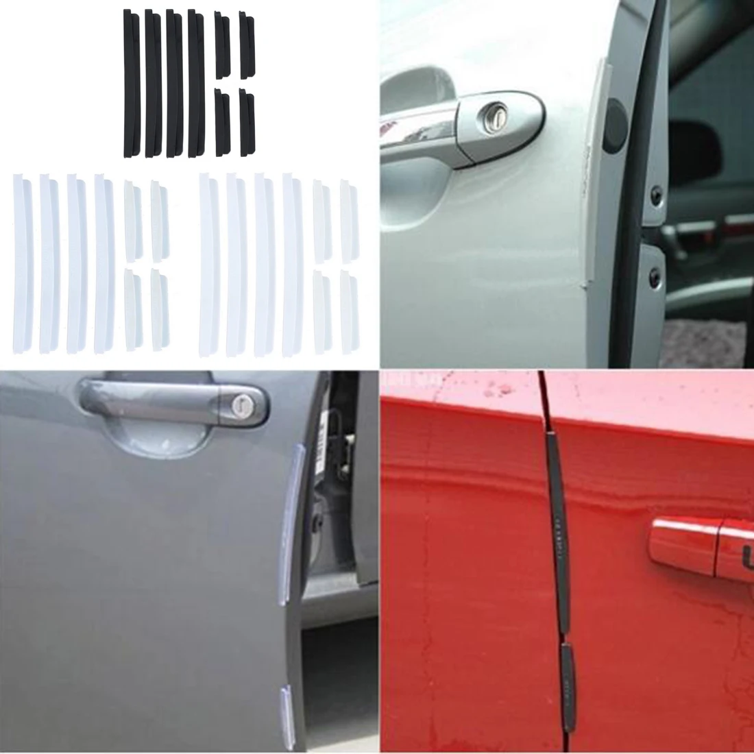 Dewtreetali 8PCS/Set universal Car Door Edge Guards Trim Molding