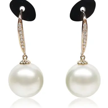 

hj 00278 LUXURY!AAA WHITE 12.2MM GENUINE SOUTH SEA PEARL