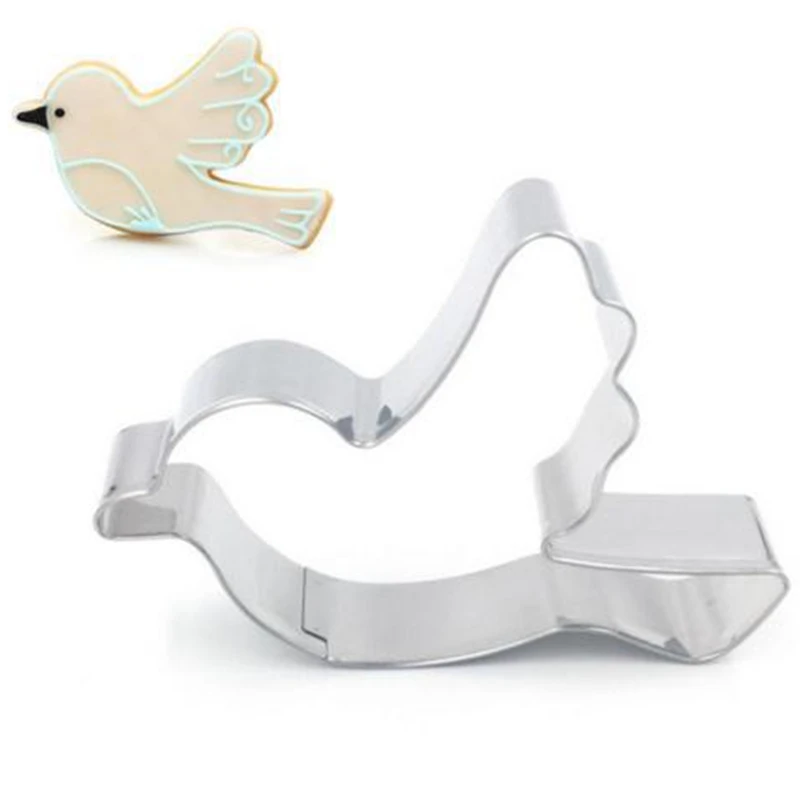

New Cute Bird Shape Biscuit Mould Stainless Steel Cookie Cutter Mold DIY Biscuit Pastry Kitchen Baking Mold Party Decor
