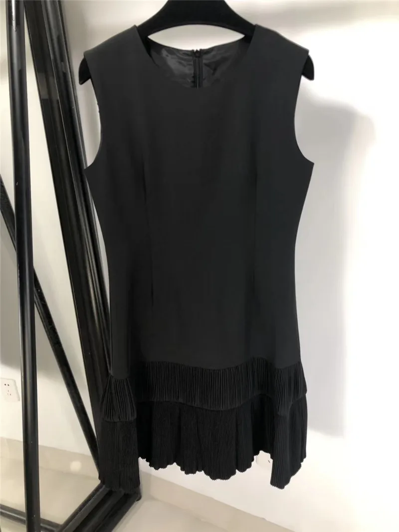 Summer Tank Dress FOMOLAYIME для женщин платья для Новое поступление модные летние без рукавов оборками платье на бретелях Vestidos - Цвет: Summer Tank Dress