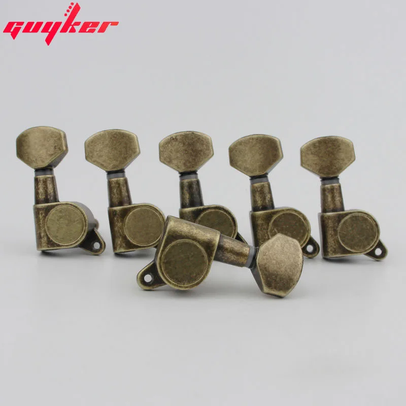 

Antique Brass Guitar Locking Tuners Guitar Tuning Pegs machine head J-07 Lock