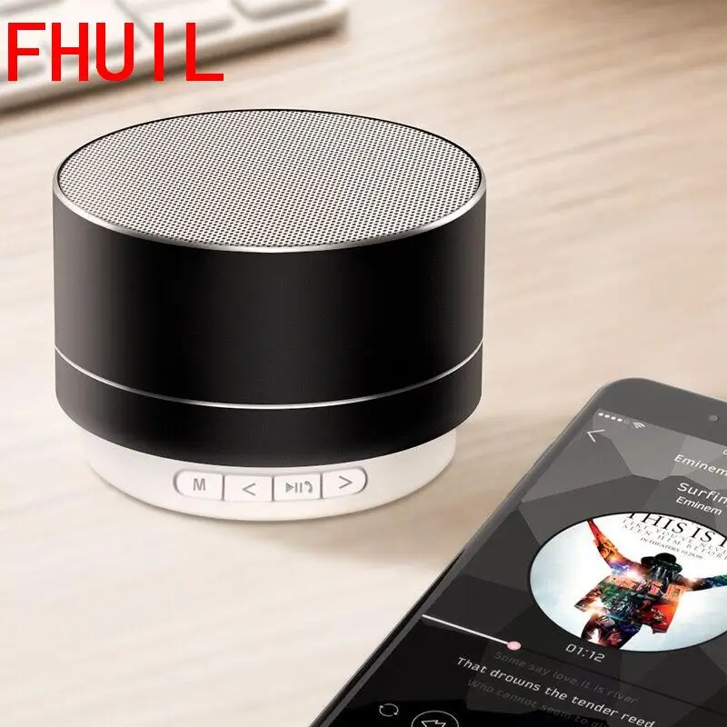 

Portable Mini bluetooth Speakers mp3 stereo music player Hands Cool lights Speaker TF USB FM Card Music Playing For Mobile Phone