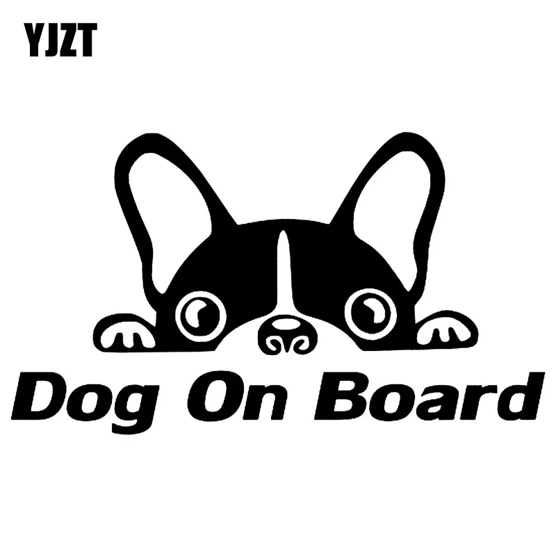 Cute Dog on Board Car Decal