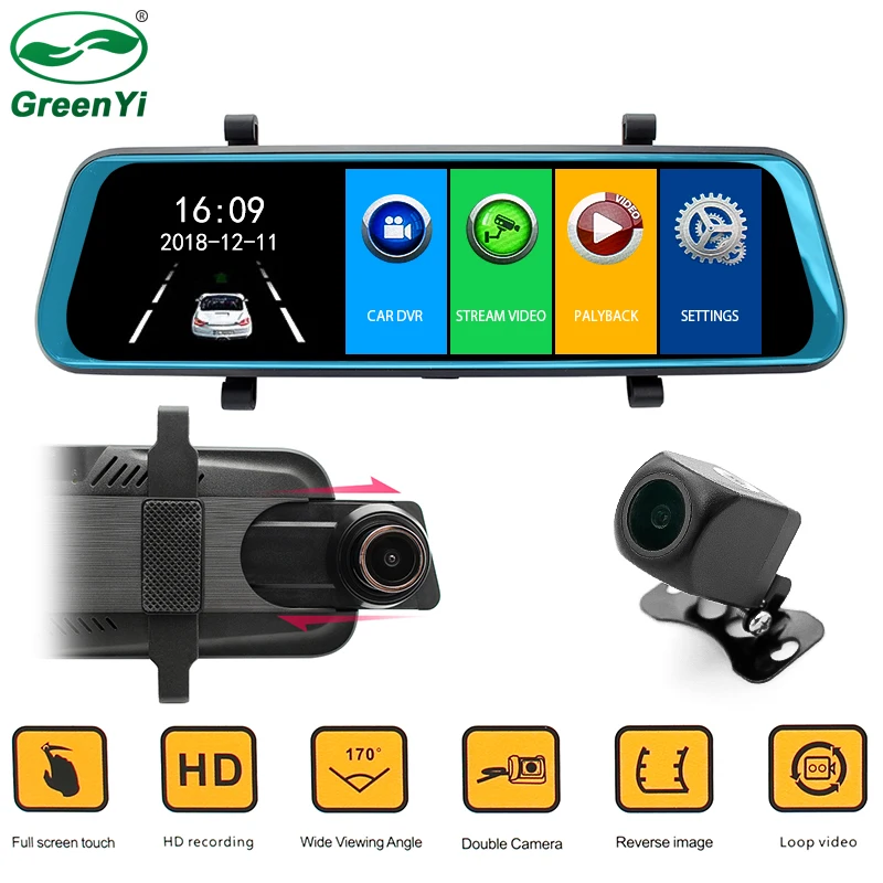HD 1080P 9 68 &quotFull Touch IPS экран для потоковой передачи автомобильного видео монитор с
