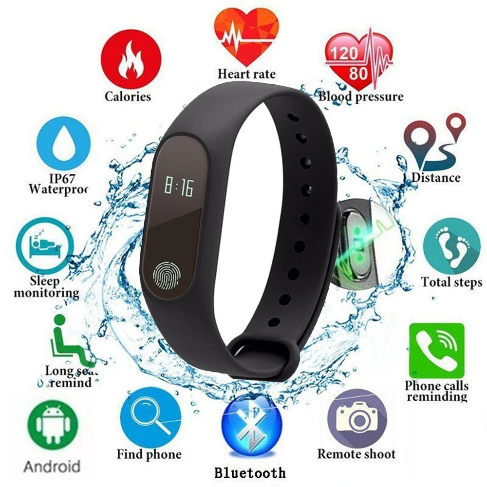 

HOT Smart Band Fitness Bracelet HR Heart Rate Monitor Activity Tracker Watch Band Fit For IOS Xiaomi Honor PK MiBand 3/Fit Bit 4