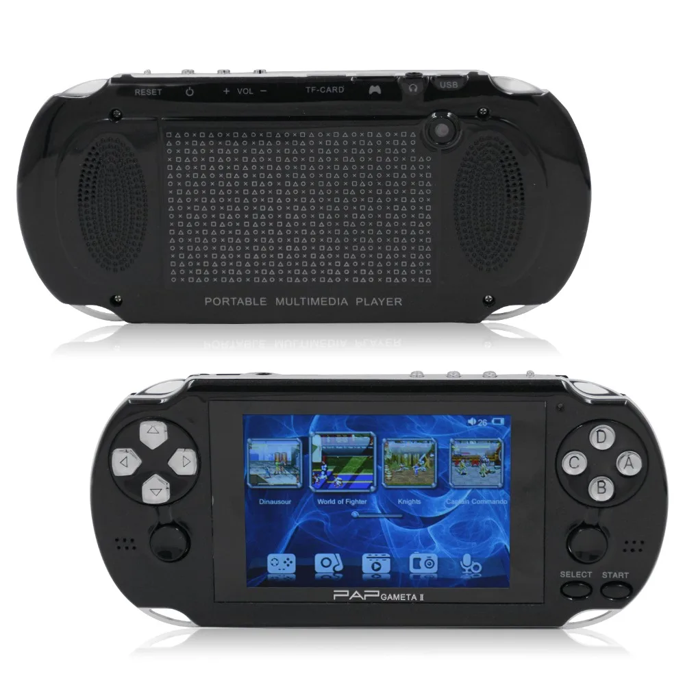 64Bit PAP игры 8 GPAP II plus 4," Ручные игры 8 ГБ PMP Оборудование для psp встроенный 600 игр MP4 MP5 игровых консолей