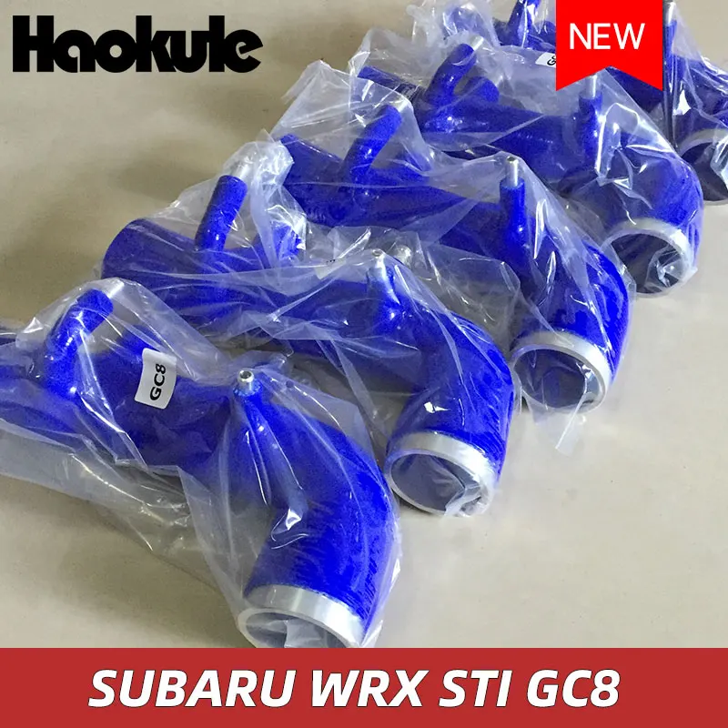 Перформация силиконовый турбо Впускной индукционный шланг для SUBARU IMPREZA GC8 EJ20 STI WRX MK5~ 6(1 шт) синий