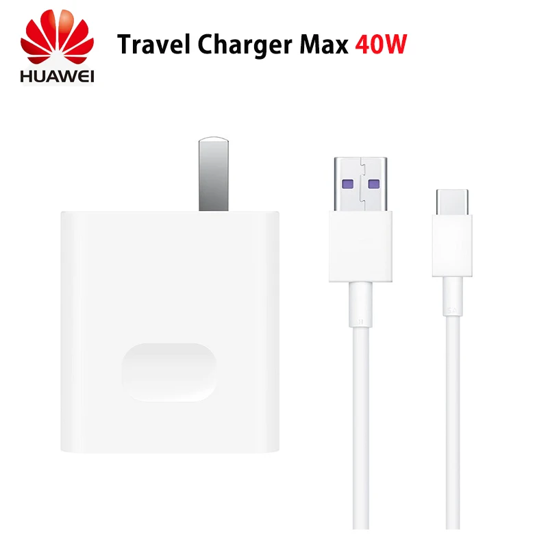 

Original Huawei SuperCharge Travel Charger Max 40W SCP Charge Fast Stay Cool Comprehensive Safety Global 100-240V AC Input