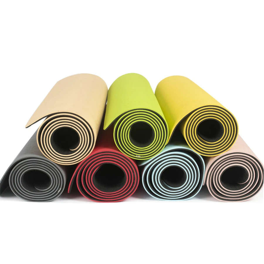 ★ Йога фитнес-упражнения TPE Yoga mat 6 мм фитнес-коврик с плоской подставкой Yoga mat защита окру ✔