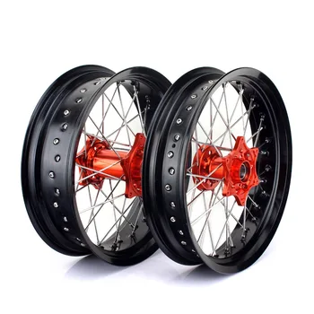 

BIKINGBOY 17 3.5 5.0 Supermoto Front Rear Wheel Rim Hub for KTM SX 125 150 2013 2014 XC 150 12 14 SX SX-F 250 13 14 XC250 12-14