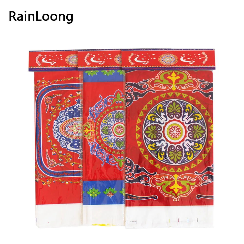 

Disposable Plastic Table Cloth Eid al-Fitr Ramadan Table Cover Tablecloth Waterproof For Moslem IslamismDecoration 180*108cm