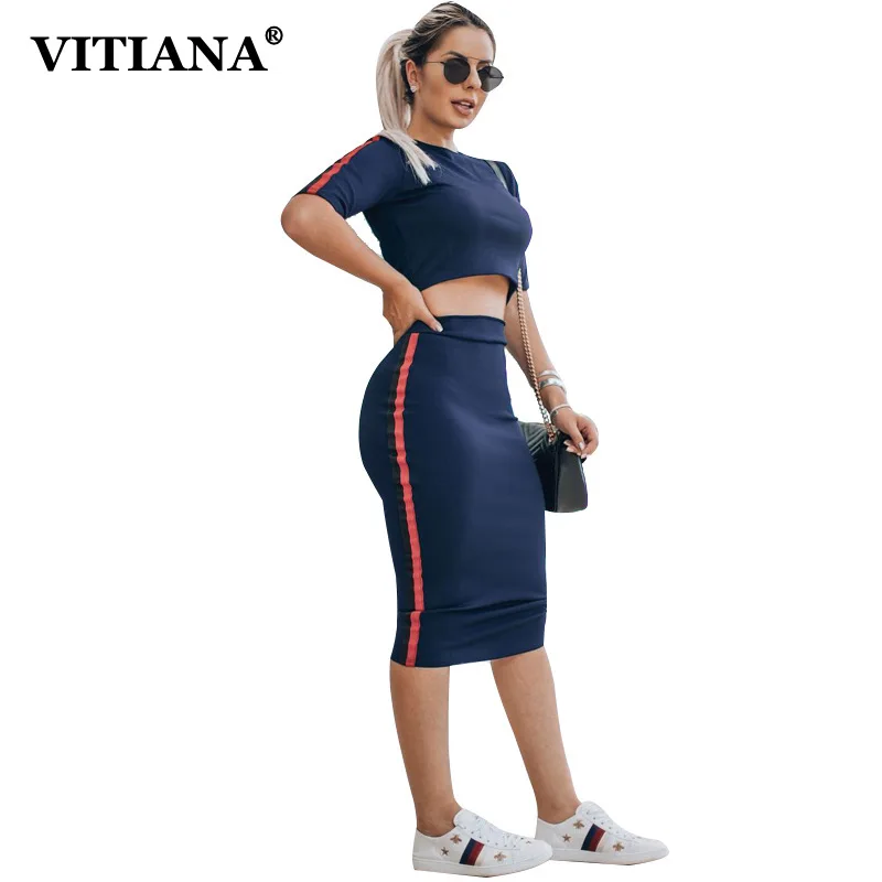 Женский костюм двойка VITIANA комплект из двух предметов короткая футболка в