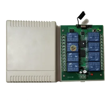 

DC 12V 24V 8 CH 8CH Radio Receiver RF Controller RF Wireless Remote Control Switch Relay Module Receiver 315/433 MHz