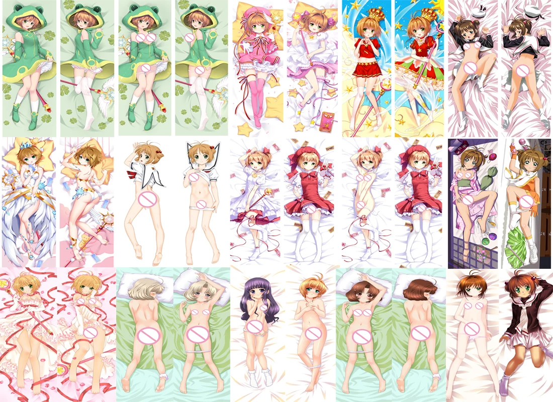 

Anime Card captor Sakura characters KINOMOTO SAKURA sexy girl otaku Dakimakura pillow cover Hugging Body PillowCase