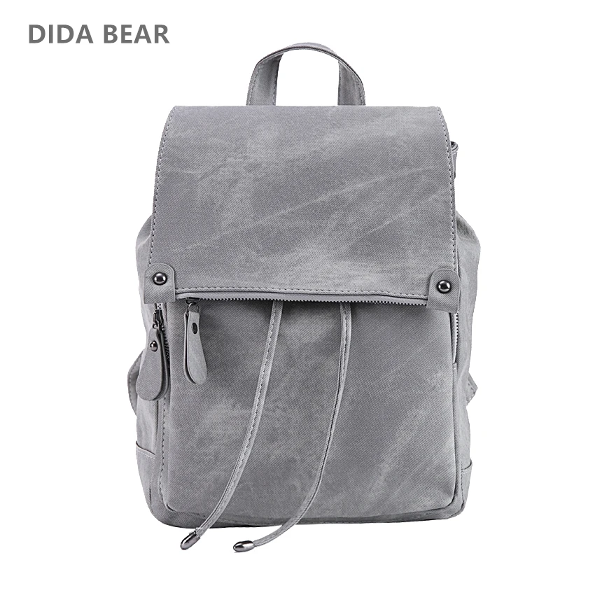 ديدا الدب العلامة التجارية النساء حقيبة ظهر مصنوعة من الجلد حقيبة مدرسية ل المراهقات الإناث الأزياء Mochila رمادي أسود حقيبة السفر ديدا الدب العلامة التجارية النساء حقيبة ظهر مصنوعة من الجلد حقيبة مدرسية ل المراهقات الإناث الأزياء Mochila رمادي أسود حقيبة السفر