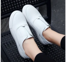 

Spring Summer High Quality Women Genuine Leather Loafers Fashion Casual Flats Shoes Woman Slip On Female Shoes Moccasins slipony
