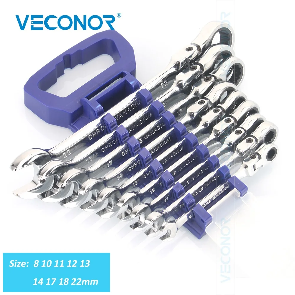 

A Set of Keys Ratchet Wrench Multitool Ratchet Spanners Set of Tools Set Universal Wrench Tool Flexible Head For Car Repair