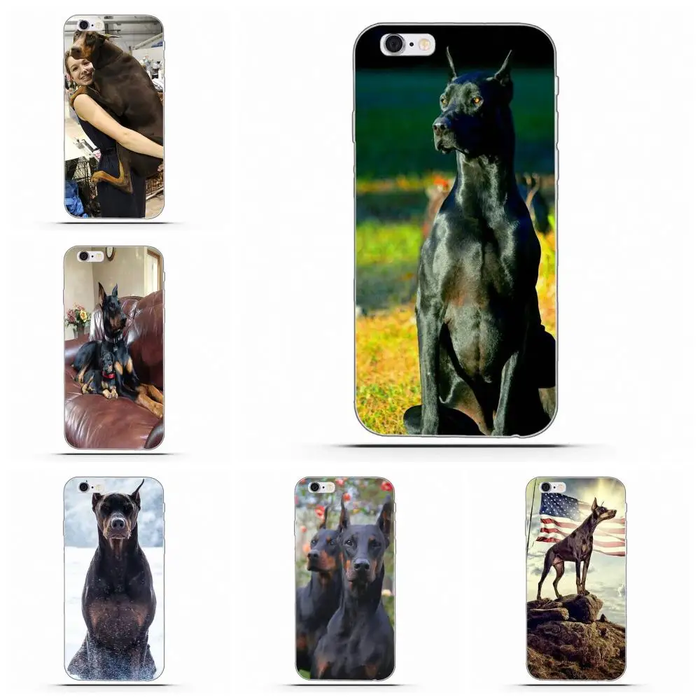 Чехол из мягкого ТПУ Wexoeq Doberman для Moto G G2 G3 HTC Desire 530 626 628 630 816 820 One A9 M7 M8 M9 M10 E9 Plus U11 |