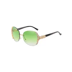 Горный Хрусталь Солнцезащитные очки женские новые модные солнцезащитные очки металлические кирпичные рамы солнцезащитные очки для