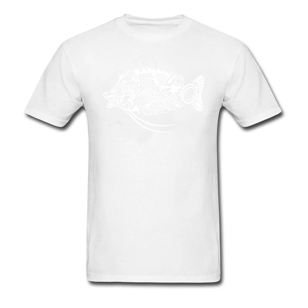 2018 Discount Student T Shirts Fish pattern Family Tops Shirt Pure Cotton Short Sleeve Gift T-Shirt Crew Neck Wholesale Fish pattern white
