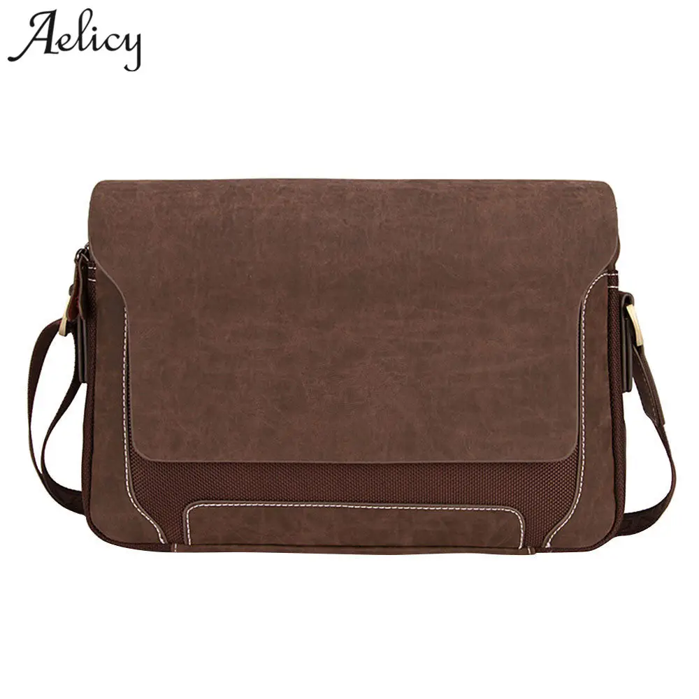 

Aelicy Fashion Designer Brand Messenger Bags Oxford Men's Bags Business Briefcase Computer Vintage Patchwork Men's Handbag 2019
