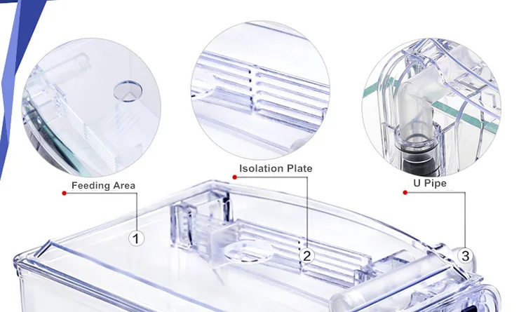 Новое поступление, настенная внешняя коробка для разведения, прозрачная изолирующая коробка для аквариума с водяным насосом, аквариумная коробка AT010