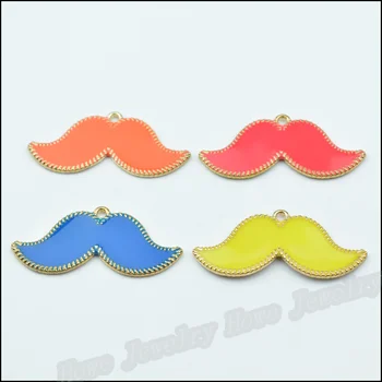 

MIX 36 pcs High Quality Charms Moustache Pendant Gold plated Alloy Floating charm DIY Metal Jewelry Findings JC417