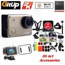 Gitup Git2 Pro Camera Wireless WiFi 2K Action Cam Helemet Sports Camera DV+38 Pcs Accessories Kit